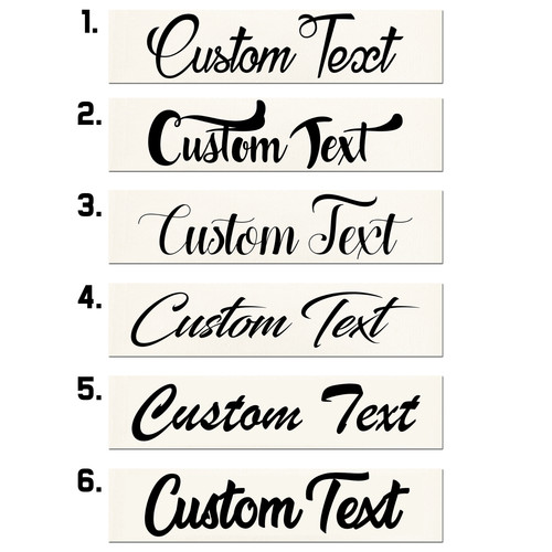 Cursive custom text vinyl - custom,