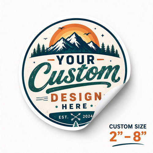 Custom logo stickers vinyl - stickers,